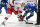 VANCOUVER, CANADA - OCTOBER 24: Bo Horvat #53 of the Vancouver Canucks faces off against Sebastian Aho #20 of the Carolina Hurricanes during their NHL game at Rogers Arena October 24, 2022 in Vancouver, British Columbia, Canada. (Photo by Jeff Vinnick/NHLI via Getty Images)
