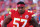 KANSAS CITY, MO - OCTOBER 16: Kansas City Chiefs offensive tackle Orlando Brown Jr. (57) on the sidelines in the second quarter of an NFL game between the Buffalo Bills and Kansas City Chiefs on October 16, 2022 at GEHA Field at Arrowhead Stadium in Kansas City, MO. Photo by Scott Winters/Icon Sportswire via Getty Images)