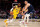 DENVER, CO - OCTOBER 26: Nikola Jokic #15 of the Denver Nuggets defends LeBron James #6 of the Los Angeles Lakers at Ball Arena on October 26, 2022 in Denver, Colorado. (NOTE TO USER: User expressly acknowledges and agrees that, by downloading and/or using this Photograph, user is consenting to the terms and conditions of the Getty Images License Agreement. (Photo by Jamie Schwaberow/Getty Images)