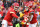 KANSAS CITY, MO - JANUARY 21: Kansas City Chiefs quarterback Chad Henne (4) hands off to running back Isiah Pacheco (10) in the second quarter of an AFC divisional playoff game between the Jacksonville Jaguars and Kansas City Chiefs on January 21, 2023 at GEHA Field at Arrowhead Stadium in Kansas City, MO. (Photo by Scott Winters/Icon Sportswire via Getty Images)
