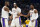 Los Angeles Lakers guard Malik Beasley (5) and forward Anthony Davis (3) get a congrats from teammate forward LeBron James (6) during the first quarter of an NBA basketball game against the Dallas Mavericks in Dallas, Sunday, Feb. 26, 2023. (AP Photo/LM Otero)