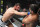 Mateusz Gamrot punches Beneil Dariush.