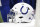 INDIANAPOLIS, IN - DECEMBER 26: An Indianapolis Colts helmet sits on the sideline during the NFL football game between the Los Angeles Chargers and the Indianapolis Colts on December 26, 2022, at Lucas Oil Stadium in Indianapolis, Indiana. (Photo by Michael Allio/Icon Sportswire via Getty Images)