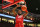 ALBUQUERQUE, NEW MEXICO - FEBRUARY 07: Morris Udeze #24 of the New Mexico Lobos dunks against the Nevada Wolf Pack during the second half of their game at The Pit on February 07, 2023 in Albuquerque, New Mexico. The Wolf Pack defeated the Lobos 77-76. (Photo by Sam Wasson/Getty Images)