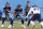 Tennessee Titans center Ben Jones (60) blocks during their game against the Denver Broncos, Sunday, Nov. 13, 2022, in Nashville, Tenn. (AP Photo/Wade Payne)