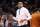 KANSAS CITY, MISSOURI - MARCH 26: Head coach Rodney Terry of the Texas Longhorns reacts during the second half against the Miami Hurricanes in the Elite Eight round of the NCAA Men's Basketball Tournament at T-Mobile Center on March 26, 2023 in Kansas City, Missouri. (Photo by Gregory Shamus/Getty Images)