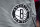 DETROIT, MICHIGAN - DECEMBER 12: The Brooklyn Nets logo is pictured during the second quarter against the Detroit Pistons at Little Caesars Arena on December 12, 2021 in Detroit, Michigan. NOTE TO USER: User expressly acknowledges and agrees that, by downloading and or using this photograph, User is consenting to the terms and conditions of the Getty Images License Agreement. (Photo by Nic Antaya/Getty Images)