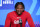 INDIANAPOLIS, IN - MARCH 03: Quarterback Anthony Richardson of Florida speaks to the media during the NFL Combine at Lucas Oil Stadium on March 3, 2023 in Indianapolis, Indiana. (Photo by Michael Hickey/Getty Images)