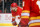CALGARY, AB - MARCH 28: Calgary Flames Left Wing Jonathan Huberdeau (10) gets ready for a faceoff during the second period of an NHL game between the Calgary Flames and the Los Angeles Kings on March 28, 2023, at the Scotiabank Saddledome in Calgary, AB. (Photo by Brett Holmes/Icon Sportswire via Getty Images)