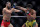 MIAMI, FLORIDA - APRIL 08: Gilbert Burns (R) of Brazil punches Jorge Masvidal in their welterweight bout during UFC 287 at Kaseya Center on April 08, 2023 in Miami, Florida. (Photo by Carmen Mandato/Getty Images)