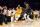 LOS ANGELES, CA - APRIL 11: LeBron James #6 of the Los Angeles Lakers dribbles the ball during the game against the Minnesota Timberwolves during the 2023 Play-In Tournament on April 11, 2023 at Crypto.Com Arena in Los Angeles, California. NOTE TO USER: User expressly acknowledges and agrees that, by downloading and/or using this Photograph, user is consenting to the terms and conditions of the Getty Images License Agreement. Mandatory Copyright Notice: Copyright 2023 NBAE (Photo by Adam Pantozzi/NBAE via Getty Images)