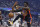 New York Knicks forward Julius Randle (30) and Cleveland Cavaliers center Jarrett Allen go for a rebound during the first half of Game 2 of an NBA basketball first-round playoff series Tuesday, April 18, 2023, in Cleveland. (AP Photo/Ron Schwane)