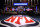 A large NFL logo decorates the stage before the first round of the NFL football draft at Radio City Music Hall, Thursday, April 25, 2013, in New York. (AP Photo/Jason DeCrow)
