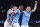 MANCHESTER, ENGLAND - MAY 17: Ruben Dias, Manuel Akanji and Erling Haaland of Manchester City celebrates their teams third goal during the UEFA Champions League semi-final second leg match between Manchester City FC and Real Madrid at Etihad Stadium on May 17, 2023 in Manchester, England. (Photo by Alex Livesey - Danehouse/Getty Images)