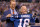INDIANAPOLIS, IN - OCTOBER 08: Peyton Manning and Jim Irsay, owner of the Indianapolis Colts, pose for photos during Manning's jersey retirement ceremony during halftime of the game between the Indianapolis Colts and the San Francisco 49ers at Lucas Oil Stadium on October 8, 2017 in Indianapolis, Indiana.  (Photo by Bobby Ellis/Getty Images)