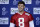 EAST RUTHERFORD, NEW JERSEY - MAY 25: Quarterback Daniel Jones #8 of the New York Giants talks to reporters after OTA's at Quest Diagnostics Center on May 25, 2023 in East Rutherford, New Jersey. (Photo by Rich Schultz/Getty Images)