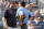 NEW YORK, NY - AUGUST 17: Umpire Ben May #97 listens to manager Aaron Boone #17 of the New York Yankees who charged out of the dugout yelling at May after Boone was ejected from the game for complaining about Cameron Maybin #38 of the Yankees being called out on strikes in the 6th inning in an MLB baseball game against the Cleveland Indians at Yankee Stadium in the Bronx borough of New York City on August 17, 2019. Yankees won 6-5. (Photo by Paul Bereswill/Getty Images)