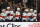 LAS VEGAS, NEVADA - JUNE 13: (L-R) Grigori Denisenko #14, Eric Staal #12, Aleksander Barkov #16, Anthony Duclair #10, Anton Lundell #15 and Ryan Lomberg #94 of the Florida Panthers look on from the bench during the third period of Game Five of the 2023 NHL Stanley Cup Final between the Florida Panthers and the Vegas Golden Knights at T-Mobile Arena on June 13, 2023 in Las Vegas, Nevada. (Photo by Dave Sandford/NHLI via Getty Images)