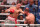 LAS VEGAS, NV - MARCH 25: (L-R) David Benavidez punches Caleb Plant in their Interim WBC World Super Middleweight Title bout at the MGM Grand Garden Arena on March 25, 2023 in Las Vegas, NV, United States. (Photo by Alejandro Salazar/PX Images/Icon Sportswire via Getty Images)