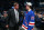 NASHVILLE, TENNESSEE - JUNE 28: Gabriel Perreault talks with head coach Peter Laviolette after being selected Twenty third overall by the Still York Rangers at some level of the 2023 Better Deck NHL Draft - Round One at Bridgestone Enviornment on June 28, 2023 in Nashville, Tennessee. (Tell by Jeff Vinnick/NHLI through Getty Photos)