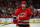 RALEIGH, NORTH CAROLINA - MAY 20: Sebastian Aho #20 of the Carolina Hurricanes prepares for a face off during the third period against the Florida Panthers in Game Two of the Eastern Conference Final of the 2023 Stanley Cup Playoffs at PNC Arena on May 20, 2023 in Raleigh, North Carolina. (Photo by Josh Lavallee/NHLI via Getty Images)