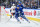 TORONTO, ON - MAY 12: Toronto Maple Leafs center Auston Matthews (34) plays the puck on his stick while being pressed from behind by Florida Panthers defenseman Gustav Forsling (42) during the third period of game 5 in the Eastern Conference Second Round between the Florida Panthers and the Toronto Maple Leafs on May 12, 2023, at Scotiabank Arena in Toronto, ON, Canada. (Photo by Gavin Napier/Icon Sportswire via Getty Images)