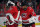 RALEIGH, NORTH CAROLINA - OCTOBER 12: Frederik Andersen and Antti Raanta #32 of the Carolina Hurricanes celebrate a victory against the Columbus Blue Jackets at PNC Arena on October 12, 2022 in Raleigh, North Carolina. (Photo by Kaydee Gawlik/NHLI via Getty Images)