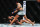 LAS VEGAS, NEVADA - JULY 08: (R-L) Denise Gomes of Brazil knocks down Yazmin Jauregui of Mexico in a strawweight fight throughout the UFC 290 tournament at T-Cell Arena on July 08, 2023 in Las Vegas, Nevada. (List by Chris Unger/Zuffa LLC by method of Getty Shots