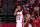LAS VEGAS, NV - JULY 16: Emoni Bates #21 of the Cleveland Cavaliers looks on during the game against the Brooklyn Nets during the 2023 NBA Las Vegas Summer League Semifinals on July 16, 2023 at the Thomas & Mack Center in Las Vegas, Nevada. NOTE TO USER: User expressly acknowledges and agrees that, by downloading and or using this photograph, User is consenting to the terms and conditions of the Getty Images License Agreement. Mandatory Copyright Notice: Copyright 2023 NBAE (Photo by Jeff Bottari/NBAE via Getty Images)