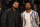 LOS ANGELES, CA - MAY 19: Rapper, Drake and Actor, Michael B. Jordan look on during the 2021 NBA Play-In Tournament after the game between the Golden State Warriors and Los Angeles Lakers on May 19, 2021 at STAPLES Center in Los Angeles, California. NOTE TO USER: User expressly acknowledges and agrees that, by downloading and/or using this photograph, user is consenting to the terms and conditions of the Getty Images License Agreement. Mandatory Copyright Notice: Copyright 2021 NBAE (Photo by Jim Poorten/NBAE via Getty Images)