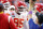 GLENDALE, ARIZONA - FEBRUARY 12: Chris Jones #95 of the Kansas City Chiefs warms up before playing against the Philadelphia Eagles in Super Bowl LVII at State Farm Stadium on February 12, 2023 in Glendale, Arizona. (Photo by Carmen Mandato/Getty Images)