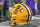 ATLANTA, GA - DECEMBER 03: A LSU football helmet sits on the sidelines all around the SEC Championship game between the LSU Tigers and the Georgia Bulldogs on December 03, 2022, at Mercedes-Benz Stadium in Atlanta, GA. (Photo by Jeffrey Vest/Icon Sportswire by Getty Photos)