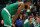 Boston, MA - May 29: Boston Celtics SG Jaylen Brown puts his hands on his knees late in the game. The Celtics lost to the Miami Heat, 103-84, in Game 7 of the 2023 Eastern Conference Finals. (Photo by Jim Davis/The Boston Globe via Getty Images)