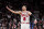 TORONTO, ON - APRIL 12: Zach LaVine #8 of the Chicago Bulls gestures against the Toronto Raptors during the 2023 Play-In Tournament at the Scotiabank Arena on April 12, 2023 in Toronto, Ontario, Canada. NOTE TO USER: User expressly acknowledges and agrees that, by downloading and/or using this Photograph, user is consenting to the terms and conditions of the Getty Images License Agreement. (Photo by Andrew Lahodynskyj/Getty Images)