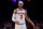 NEW YORK, NEW YORK - APRIL 30: Josh Hart #3 of the New York Knicks reacts to a call in the second half against the Miami Heat during game one of the Eastern Conference Semifinals at Madison Square Garden on April 30, 2023 in New York City. The Miami Heat defeated the New York Knicks 108-101. NOTE TO USER: User expressly acknowledges and agrees that, by downloading and or using this photograph, User is consenting to the terms and conditions of the Getty Images License Agreement. (Photo by Elsa/Getty Images)