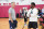 LAS VEGAS, NV - AUGUST 6: Steve Kerr and Chris Paul talk during the USA Men's National Team Practice as part of 2023 FIBA World Cup on August 6, 2023 at the Mendenhall Center in Las Vegas, Nevada. NOTE TO USER: User expressly acknowledges and agrees that, by downloading and or using this photograph, User is consenting to the terms and conditions of the Getty Images License Agreement. Mandatory Copyright Notice: Copyright 2023 NBAE (Photo by Jesse D. Garrabrant/NBAE via Getty Images)