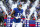 EAST RUTHERFORD, NJ - AUGUST 18: Darren Waller #12 of the New York Giants runs onto the field against the Carolina Panthers during the first half at MetLife Stadium on Friday, August 18, 2023, in East Rutherford, New Jersey. (Perry Knotts/Getty Images)