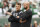 EAST RUTHERFORD, NEW JERSEY - SEPTEMBER 25: Zach Wilson #2 and head coach Robert Saleh of the New York Jets talk during warmups before the game against the Cincinnati Bengals at MetLife Stadium on September 25, 2022 in East Rutherford, New Jersey. (Photo by Sarah Stier/Getty Images)