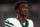 EAST RUTHERFORD, NEW JERSEY - SEPTEMBER 11: Wide receiver Garrett Wilson #17 of the New York Jets warms up before the NFL game against the Buffalo Bills at MetLife Stadium on September 11, 2023 in East Rutherford, New Jersey. (Photo by Elsa/Getty Images)