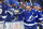 TAMPA, FLORIDA - APRIL 29: Steven Stamkos #91 of the Tampa Bay Lightning celebrates a goal in the third period during  Game Six of the First Round of the 2023 Stanley Cup Playoffs against the Toronto Maple Leafs at Amalie Arena on April 29, 2023 in Tampa, Florida. (Photo by Mike Ehrmann/Getty Images)