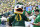 EUGENE, OR - SEPTEMBER 02: Oregon Ducks Mascot, Puddles, performs for the crowd during a college football game between the Oregon Ducks and Portland State Vikings on September 2, 2023, at Autzen Stadium in Eugene, Oregon. (Photo by Brian Murphy/Icon Sportswire via Getty Images)