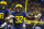 INDIANAPOLIS, INDIANA - DECEMBER 03: Jaylen Harrell #32 of the Michigan Wolverines reacts after making a play during the first half of the Big Ten football championship game against the Purdue Boilermakers at Lucas Oil Stadium on December 03, 2022 in Indianapolis, Indiana. (Photo by Aaron J. Thornton/Getty Images)