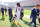 CHICAGO, ILLINOIS - OCTOBER 01: Randy Gregory #5 of the Denver Broncos leaves the field after the first half against the Chicago Bears at Soldier Field on October 01, 2023 in Chicago, Illinois. (Photo by Michael Reaves/Getty Images)