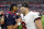 HOUSTON, TEXAS - NOVEMBER 05: C.J. Stroud #7 of the Houston Texans talks with Baker Mayfield #6 of the Tampa Bay Buccaneers after a game at NRG Stadium on November 05, 2023 in Houston, Texas. (Photo by Tim Warner/Getty Images)