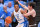 CHAPEL HILL, NORTH CAROLINA - NOVEMBER 12: Armando Bacot #5 of the North Carolina Tar Heels moves the ball against Dominic Parolin #35 of the Lehigh Mountain Hawks during the game at the Dean E. Smith Center on November 12, 2023 in Chapel Hill, North Carolina. The Tar Heels won 90-68. (Photo by Grant Halverson/Getty Images)