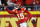 KANSAS CITY, MISSOURI - DECEMBER 10: Kadarius Toney #19 of the Kansas City Chiefs reacts after a touchdown on a play that was called back due to a penalty during the second half of the game against the Buffalo Bills at GEHA Field at Arrowhead Stadium on December 10, 2023 in Kansas City, Missouri. (Photo by Jamie Squire/Getty Images)