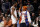 NEW YORK, NEW YORK - DECEMBER 20: American film director Spike Lee (R) celebrates with Immanuel Quickley #5 of the New York Knicks during the second half against the Brooklyn Nets at Barclays Center on December 20, 2023 in the Brooklyn borough of New York City. The Knicks won 121-102. NOTE TO USER: User expressly acknowledges and agrees that, by downloading and/or using this Photograph, user is consenting to the terms and conditions of the Getty Images License Agreement. (Photo by Sarah Stier/Getty Images)