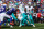 ORCHARD PARK, NEW YORK - OCTOBER 01: Tua Tagovailoa #1 of the Miami Dolphins passes the ball against the Buffalo Bills during the second quarter at Highmark Stadium on October 01, 2023 in Orchard Park, New York. (Photo by Timothy T Ludwig/Getty Images)