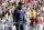 PASADENA, CALIFORNIA - JANUARY 01: Head coach Jim Harbaugh of the Michigan Wolverines walks across the field in the first quarter against the Alabama Crimson Tide during the CFP Semifinal Rose Bowl Game at Rose Bowl Stadium on January 01, 2024 in Pasadena, California. (Photo by Kevork Djansezian/Getty Images)