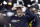 HOUSTON, TEXAS - JANUARY 08: Head coach Jim Harbaugh of the Michigan Wolverines reacts after defeating the Washington Huskies during the 2024 CFP National Championship game at NRG Stadium on January 08, 2024 in Houston, Texas. Michigan defeated Washington 34-13. (Photo by Carmen Mandato/Getty Images)